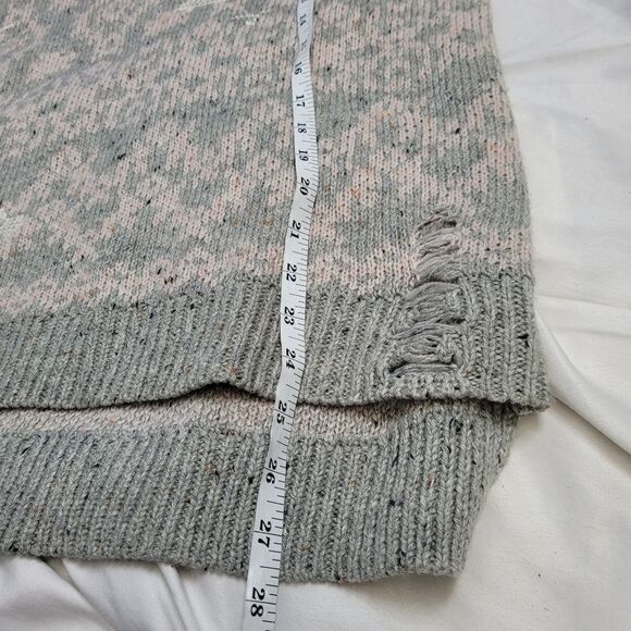 WILDFOX built in a day distressed Venice Canal oversized pink gray sweater XS - Picture 10 of 11